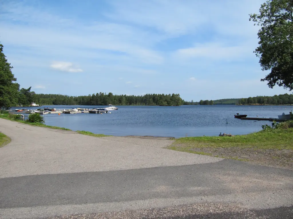 Änghultasjön fotograferad vid kvarnen i Klavreströms bruk