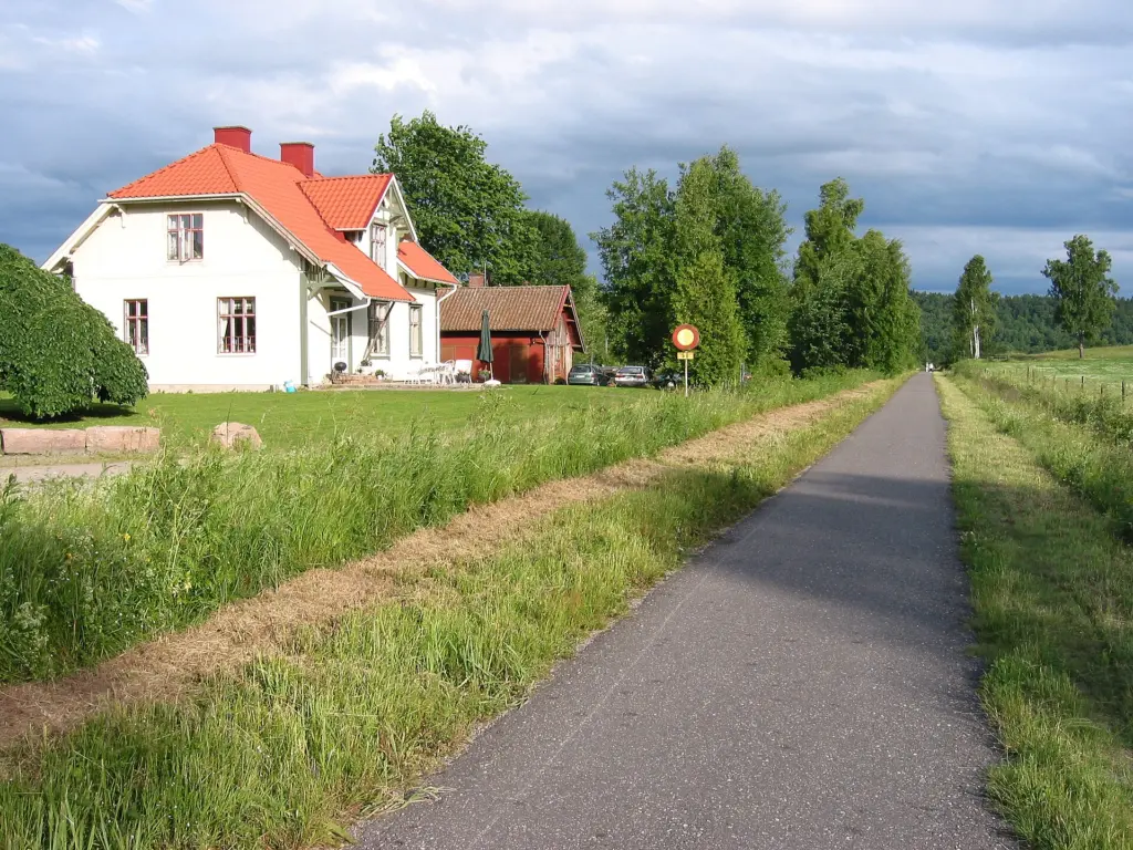 Åsunden old railway station near Marbäck in Ulricehamn municipality, Sweden.