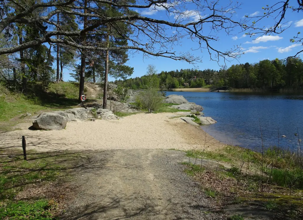 Drevvikens naturreservat, södra delen, Lännabadet