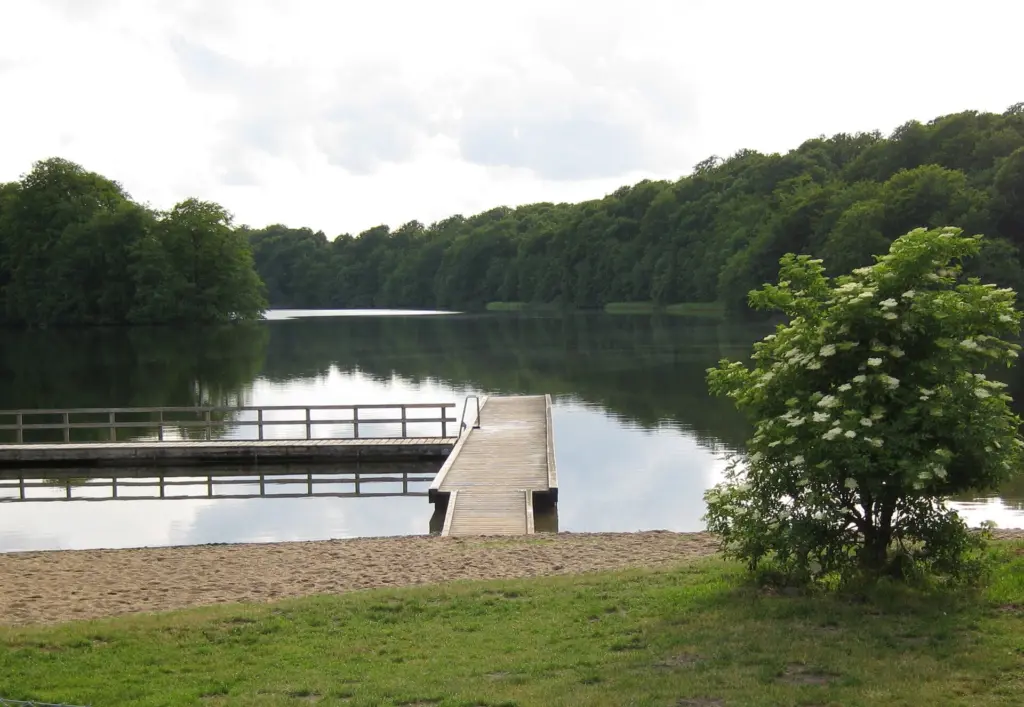 Lake Gyllebosjön in Skåne, Sweden