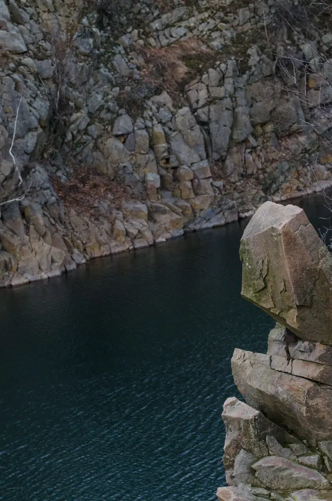 Dalby stone quarry, also known as Knivsåsens stone quarry. Nature reserve and a popular excursion goal. The quarrying was terminated in 1958.