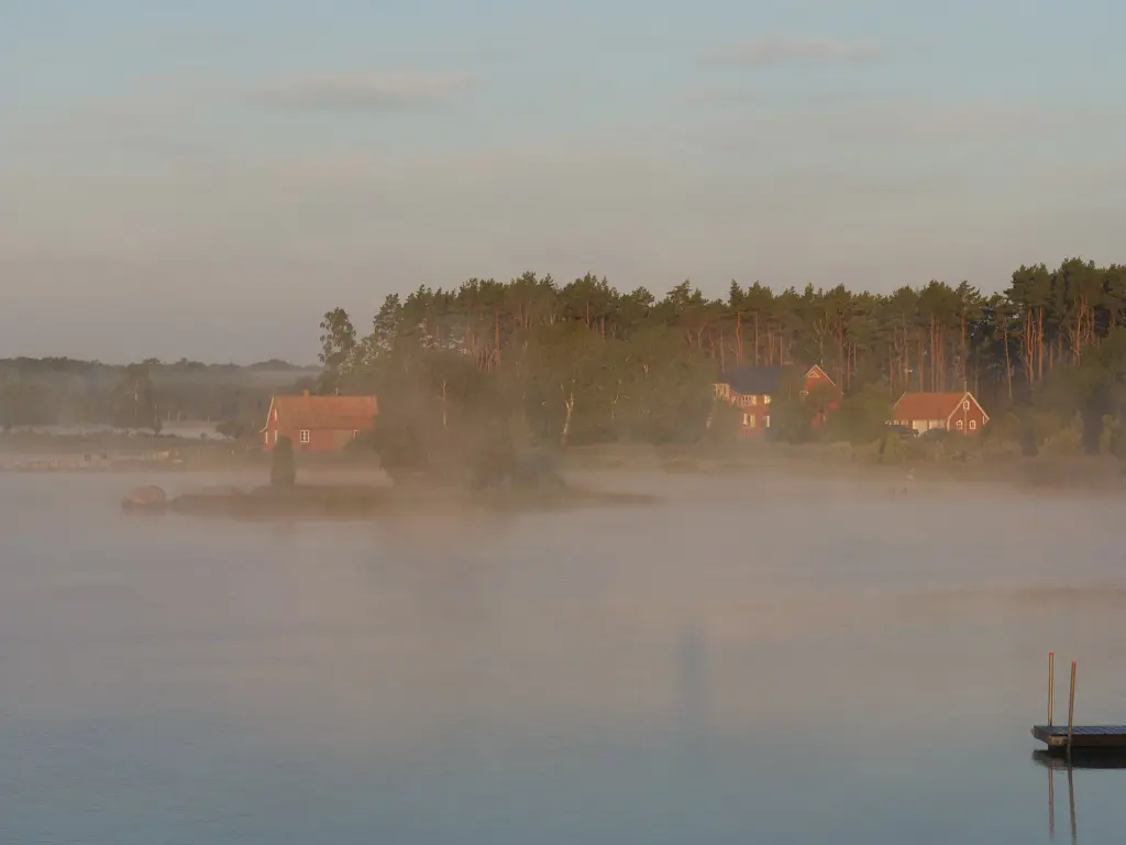 Bucht bei Kristianopel am Morgen.