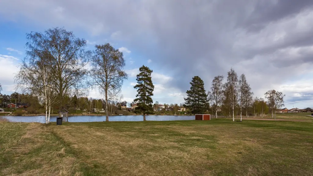 Munkenbadet vid Munkbosjön (Munken), Hedemora, Dalarnas län, Sverige.