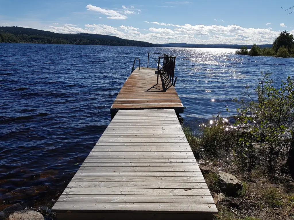 Sjöbad nära Falun