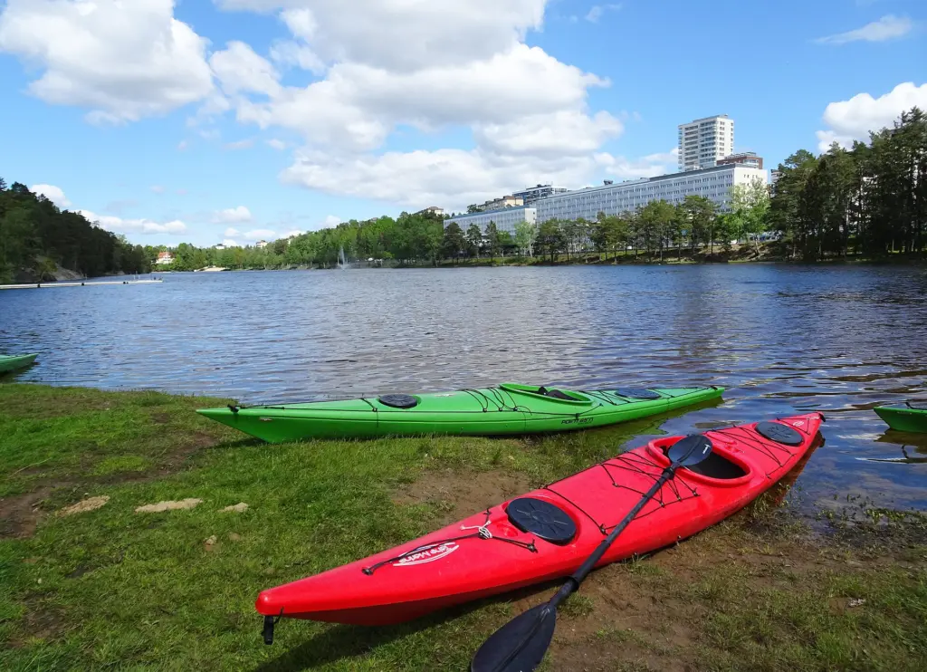 Övre Rudasjön i Rudans friluftsområde