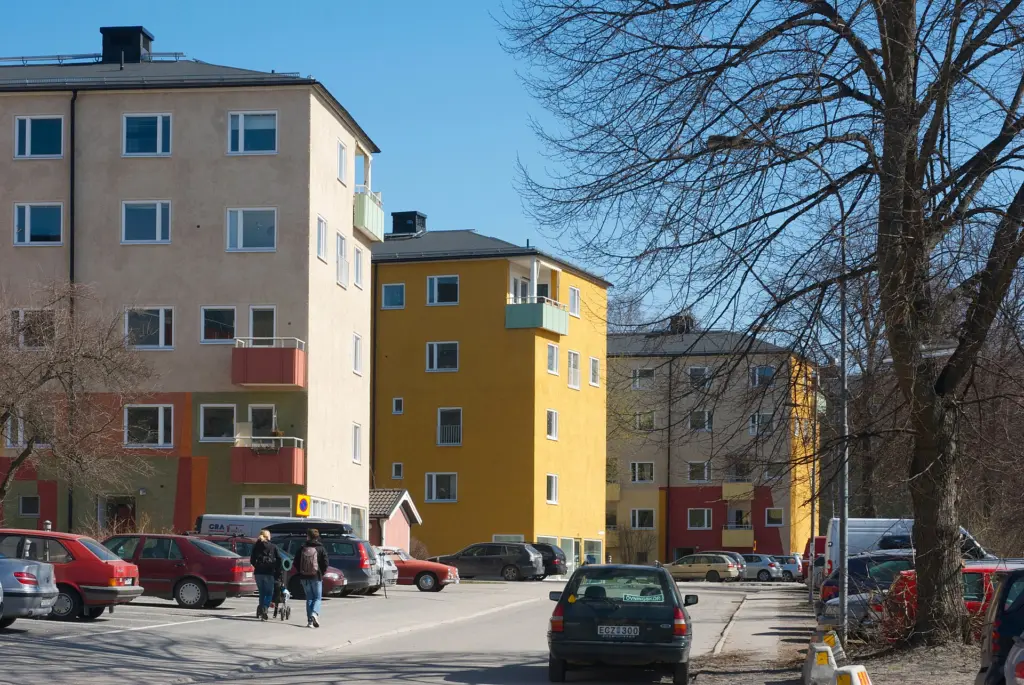 Sickla strand. Built 1947-48. Architects: Tore and Erik ahlsén.