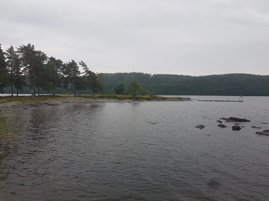 Tisarstrand vid sjön Tisaren