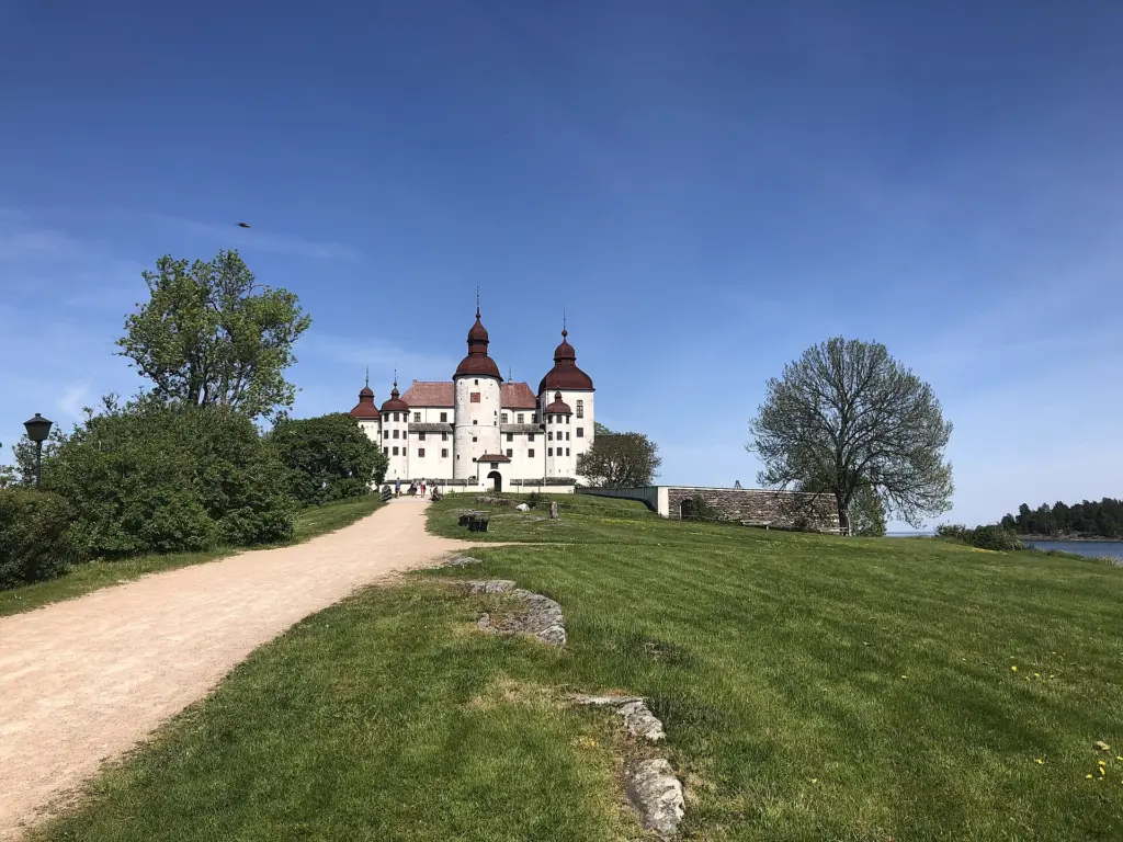 Exteriors of the Läckö Castle, Lidköping, Sweden. On the shores of the Lake Vänern. Built in 1298 and later.