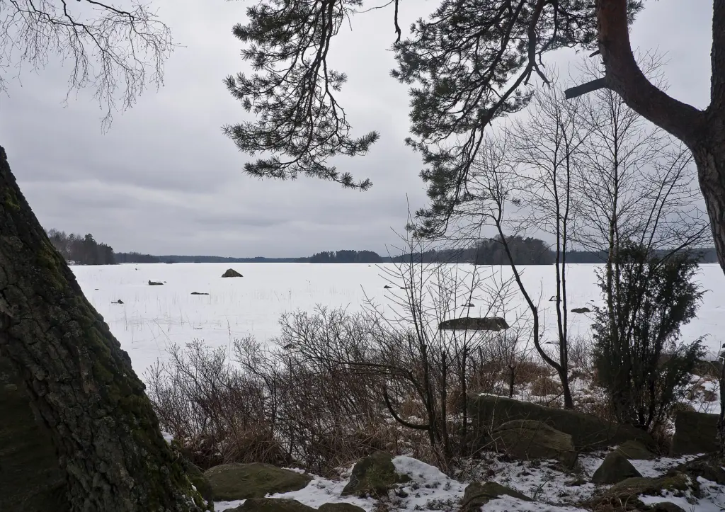 Lake Värsjön in northern Scania, Sweden.