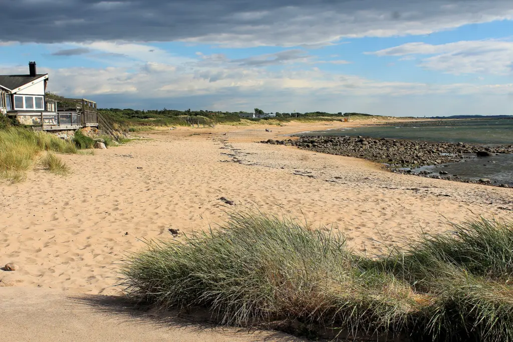 Vejbystrand, the beach